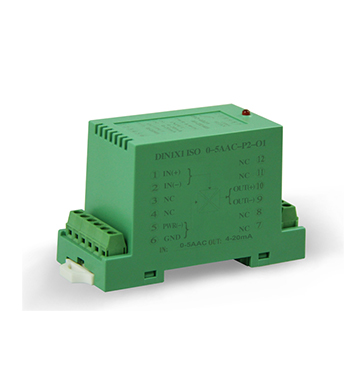 17. 无源二线制交流电压电流转4-20mA信号隔离变送器：DIN1×1 ISO NNAC-O1系列